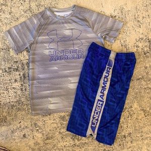 Boys Under Armour Armor Set Outfit Lot Large L excellent